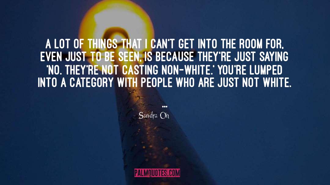 Blacka Dn White quotes by Sandra Oh