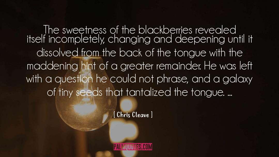 Blackberries quotes by Chris Cleave
