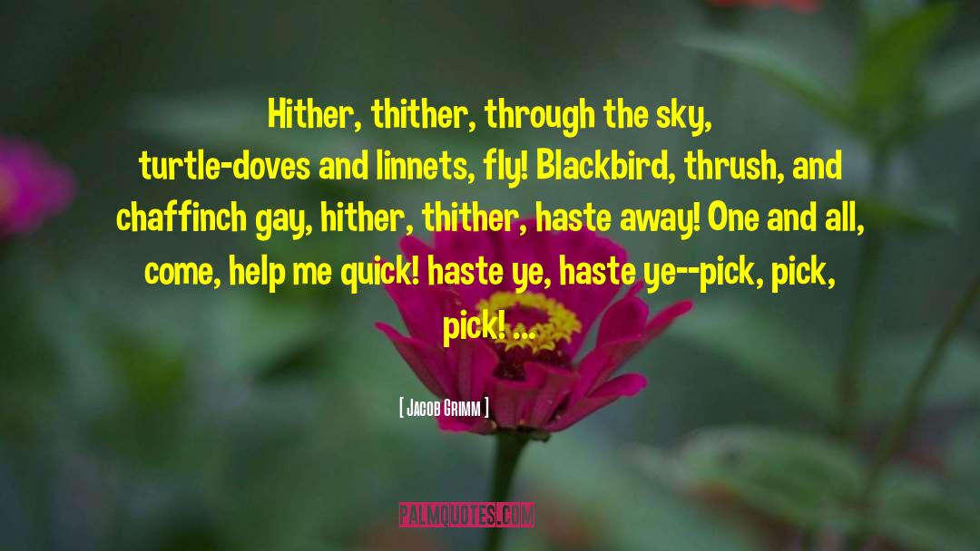 Blackbird quotes by Jacob Grimm