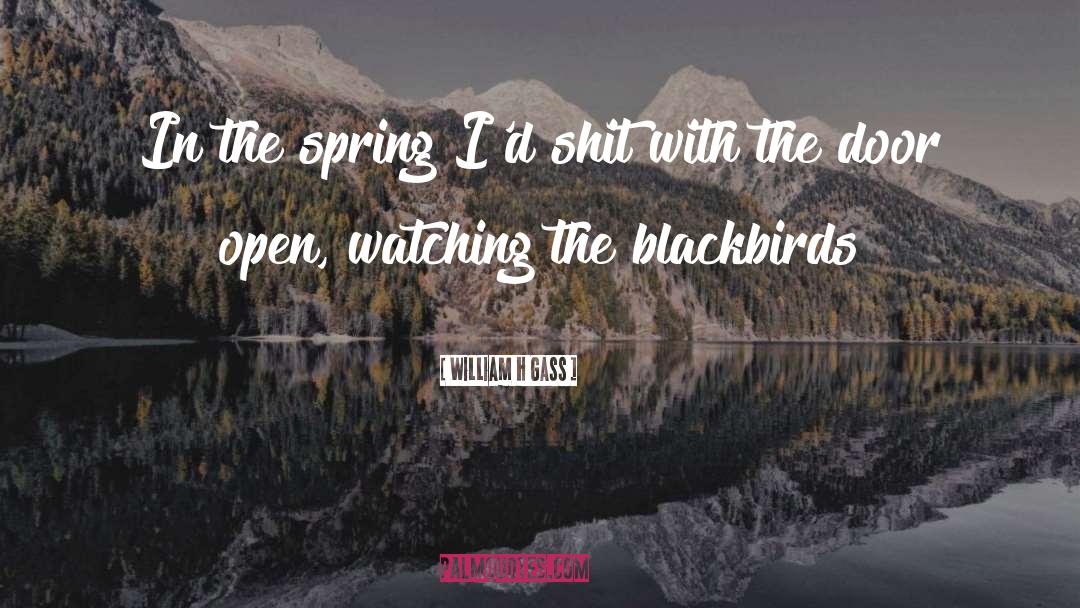 Blackbirds quotes by William H Gass