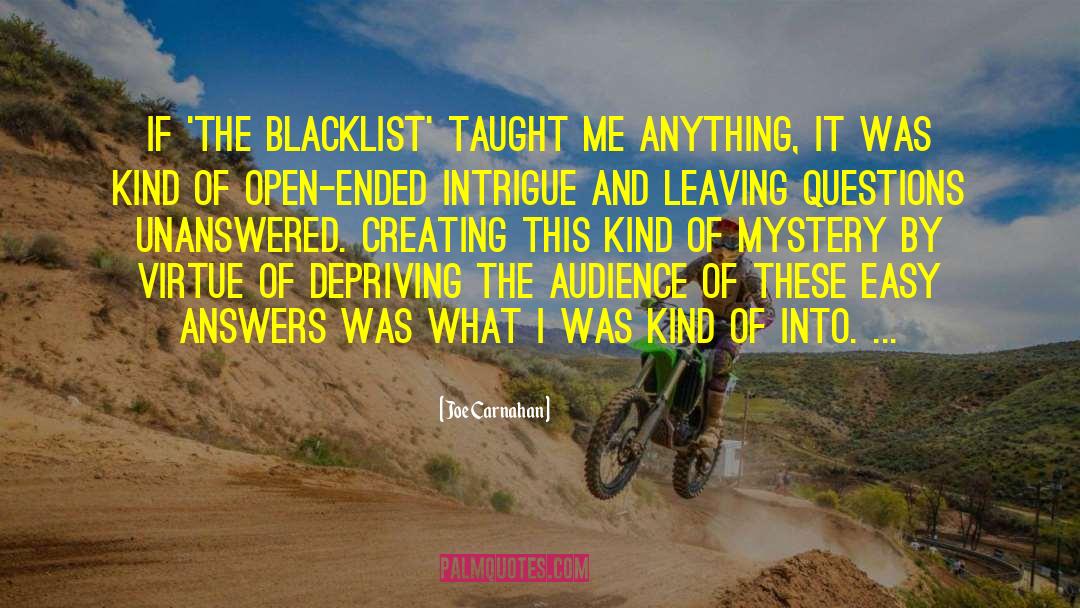Blacklist quotes by Joe Carnahan