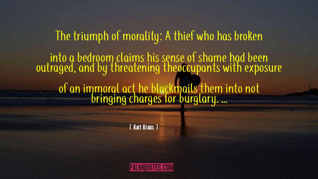 Blackmail quotes by Karl Kraus