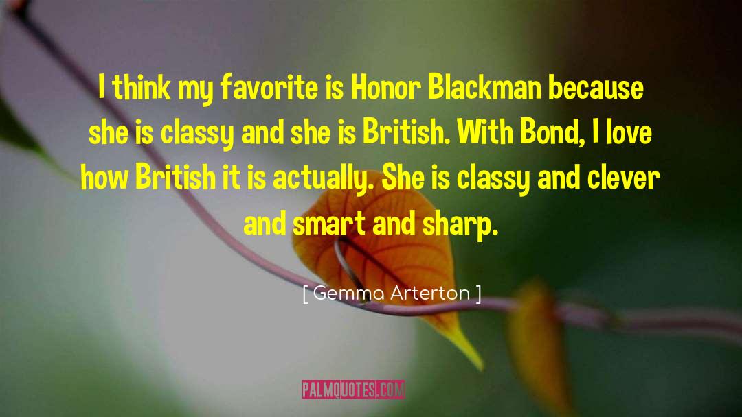 Blackman quotes by Gemma Arterton