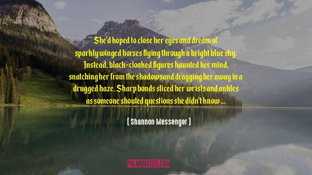 Blackness quotes by Shannon Messenger