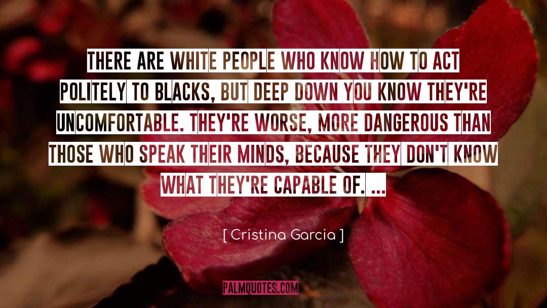 Blacks quotes by Cristina Garcia