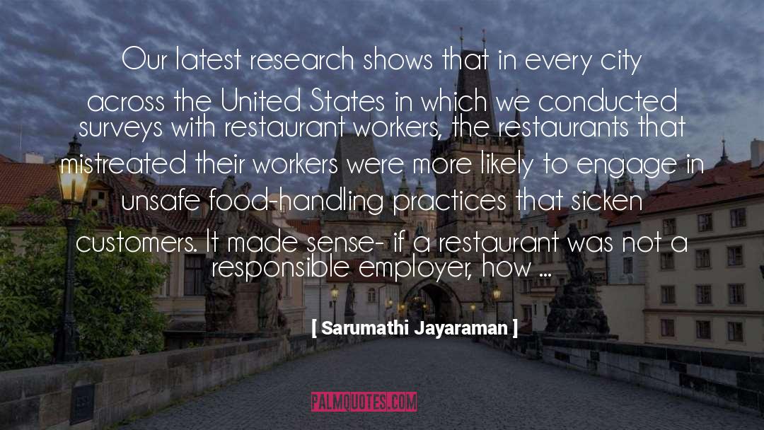 Blacksmiths Restaurant quotes by Sarumathi Jayaraman