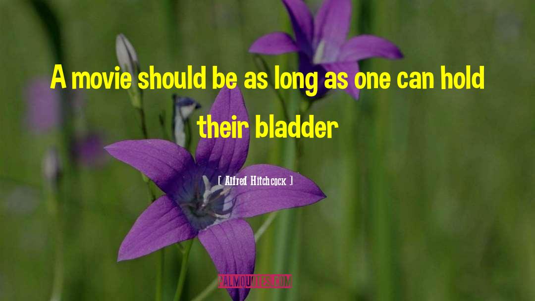 Bladder quotes by Alfred Hitchcock