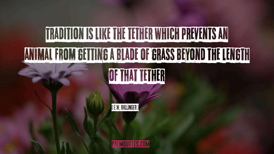 Blade Of Grass quotes by E.W. Bullinger