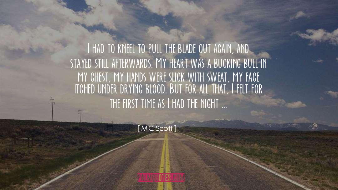 Blade quotes by M.C. Scott