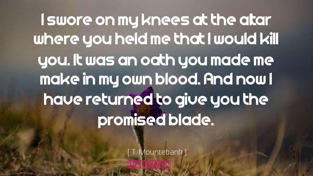 Blade quotes by T. Mountebank