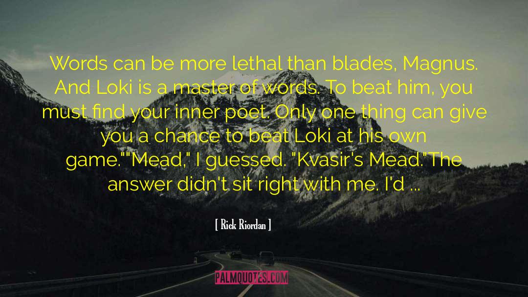 Blades quotes by Rick Riordan