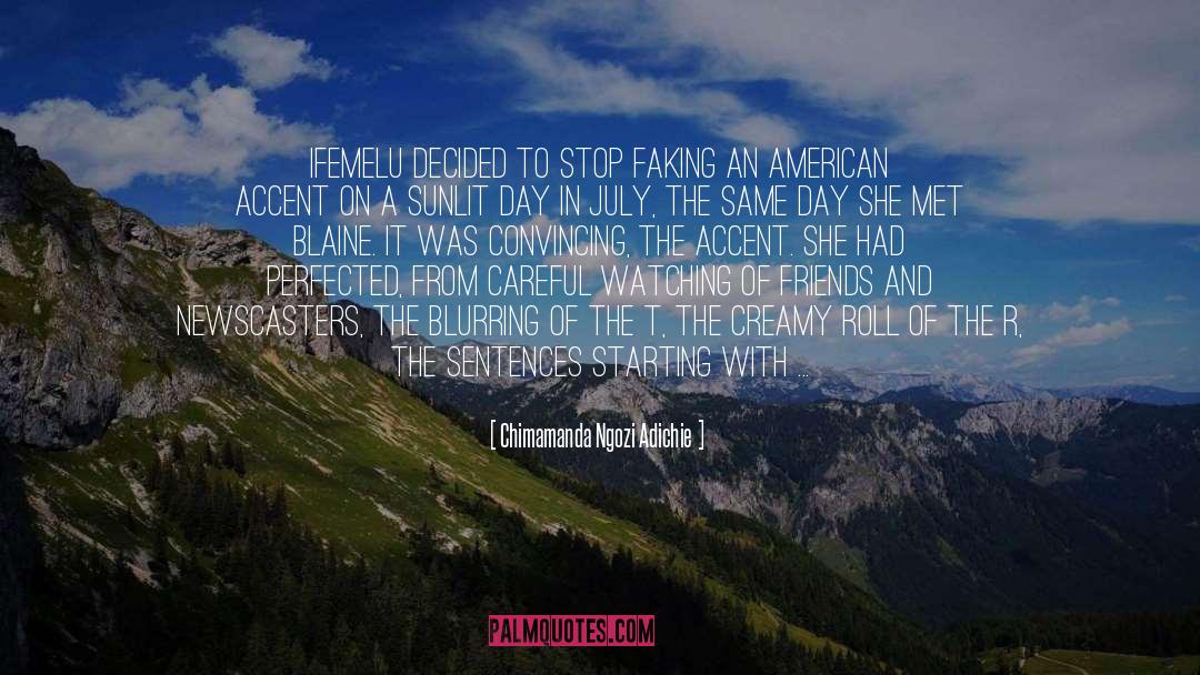 Blaine quotes by Chimamanda Ngozi Adichie