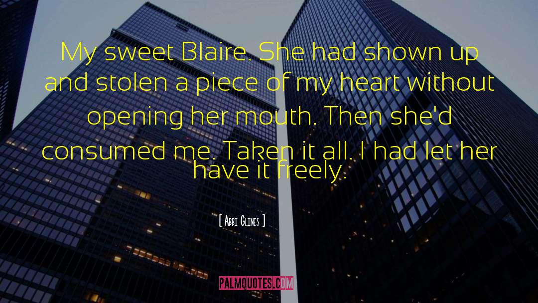 Blaire quotes by Abbi Glines