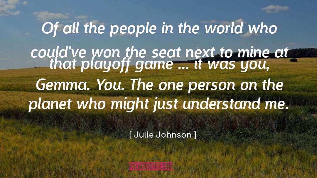 Blame Game quotes by Julie Johnson