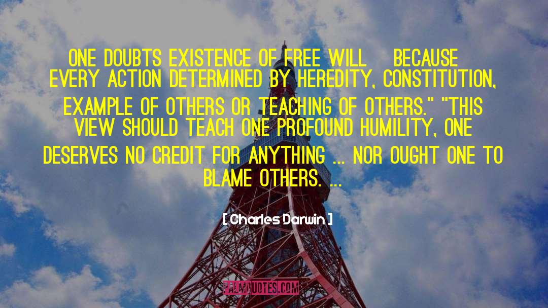 Blame Others quotes by Charles Darwin