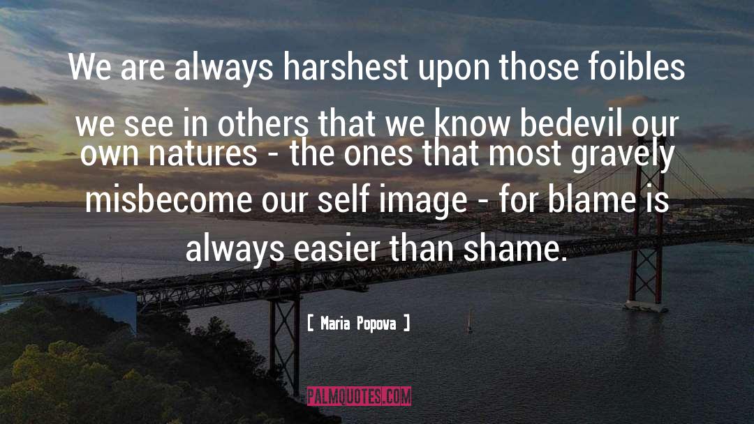 Blame quotes by Maria Popova