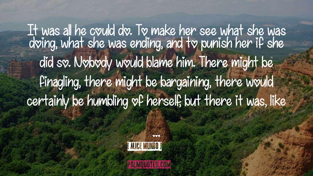 Blame quotes by Alice Munro