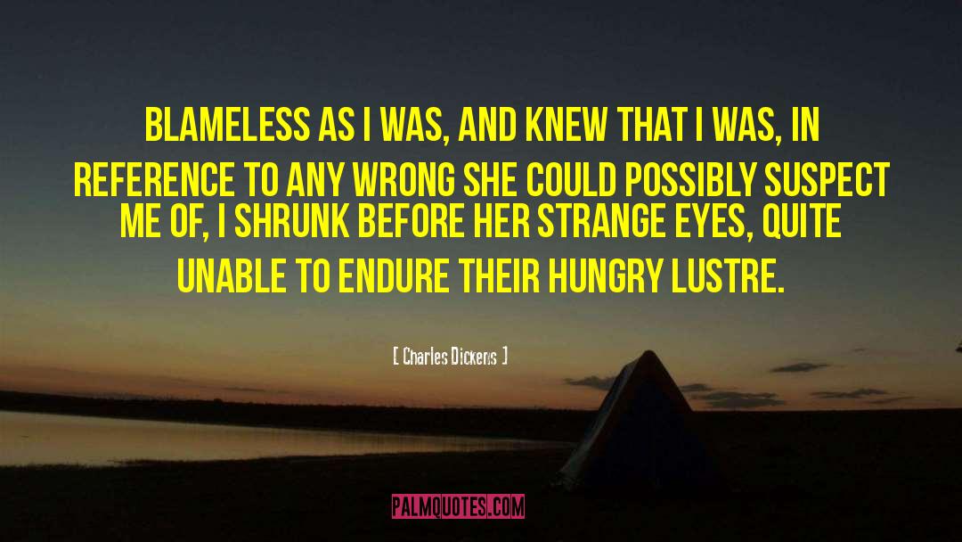 Blameless quotes by Charles Dickens
