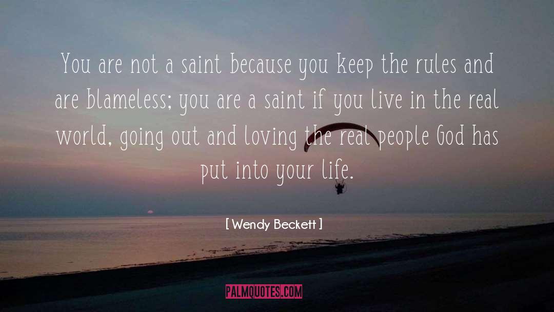 Blameless quotes by Wendy Beckett