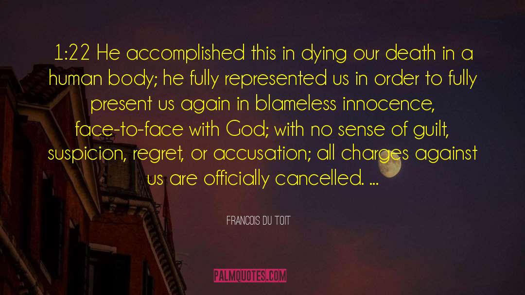 Blameless quotes by Francois Du Toit