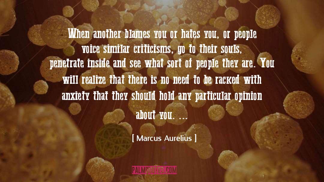 Blames quotes by Marcus Aurelius