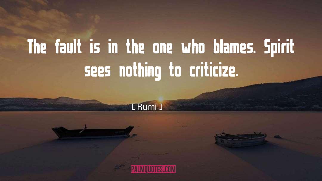 Blames quotes by Rumi