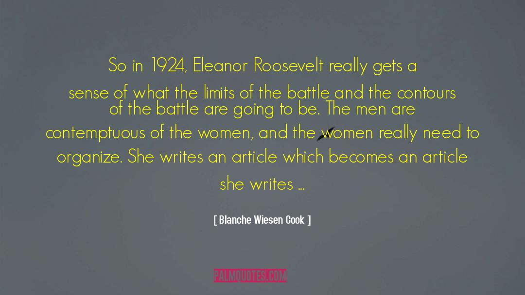 Blanche quotes by Blanche Wiesen Cook