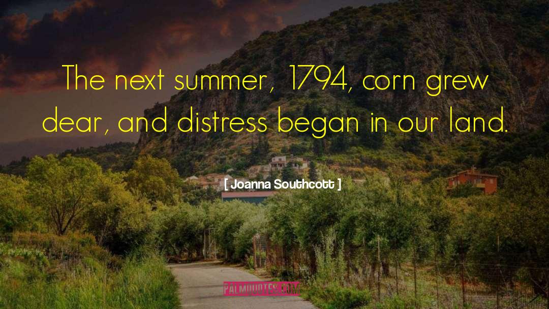 Blanching Corn quotes by Joanna Southcott