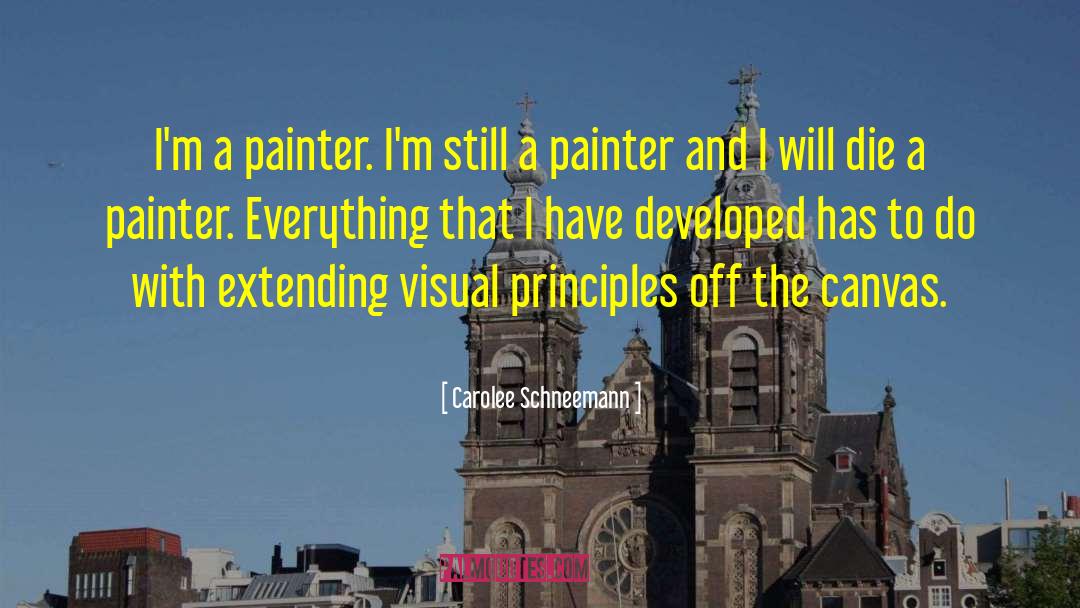 Blank Canvas quotes by Carolee Schneemann