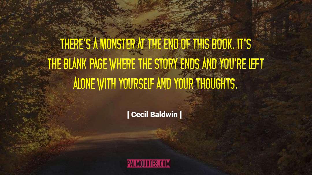 Blank Page quotes by Cecil Baldwin