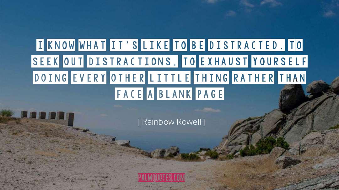 Blank Page quotes by Rainbow Rowell