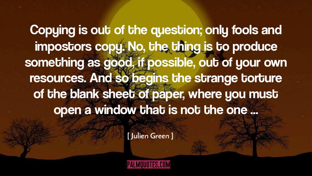 Blank quotes by Julien Green