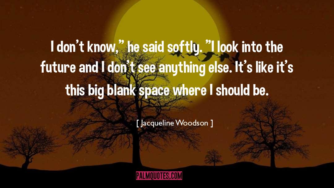 Blank quotes by Jacqueline Woodson