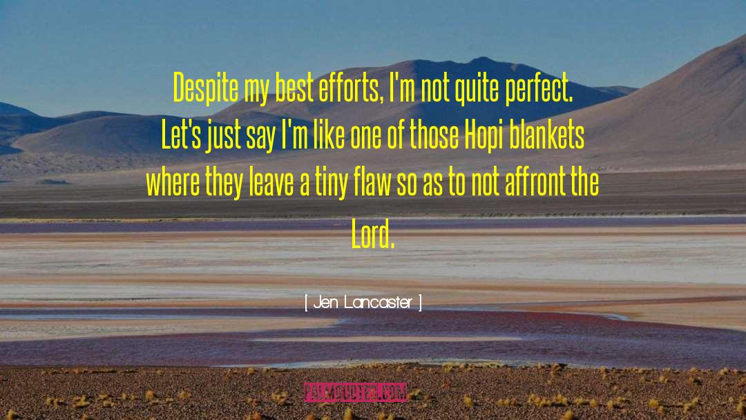 Blankets quotes by Jen Lancaster