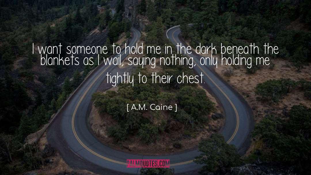 Blankets quotes by A.M. Caine