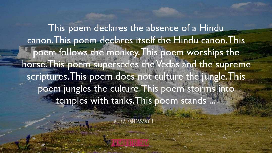 Blasphemy quotes by Meena Kandasamy
