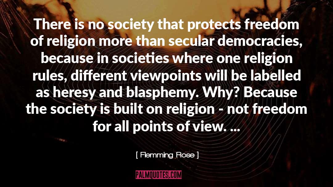 Blasphemy quotes by Flemming Rose