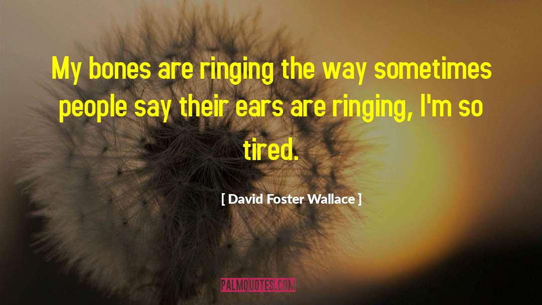 Bleached Bones quotes by David Foster Wallace