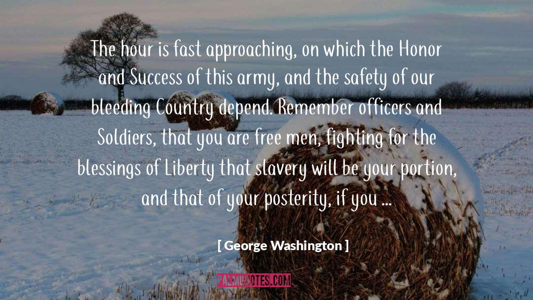 Bleeding quotes by George Washington