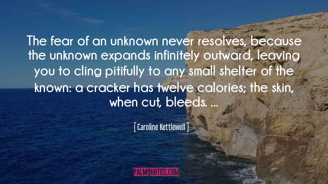 Bleeds quotes by Caroline Kettlewell