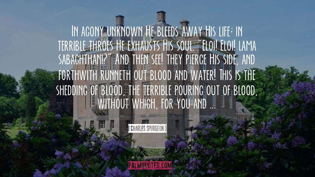 Bleeds quotes by Charles Spurgeon