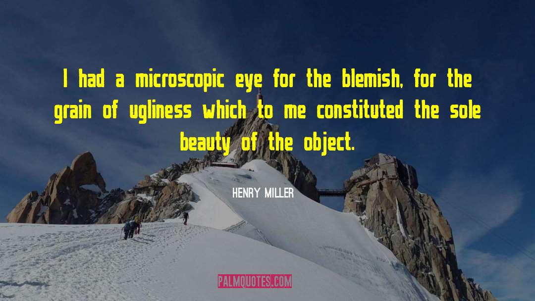 Blemish quotes by Henry Miller