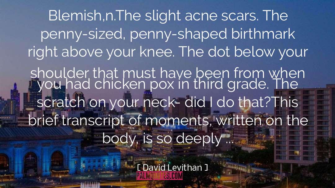 Blemish quotes by David Levithan