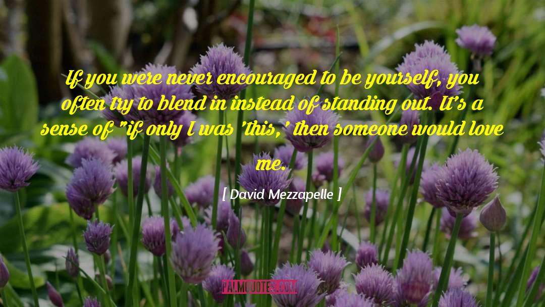 Blend In quotes by David Mezzapelle