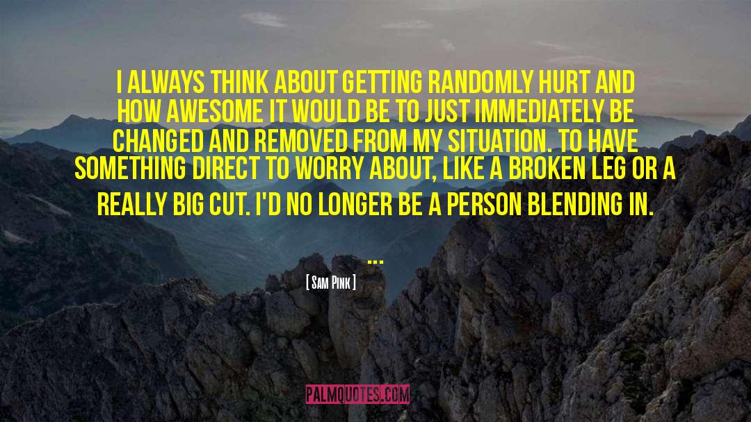 Blending In quotes by Sam Pink