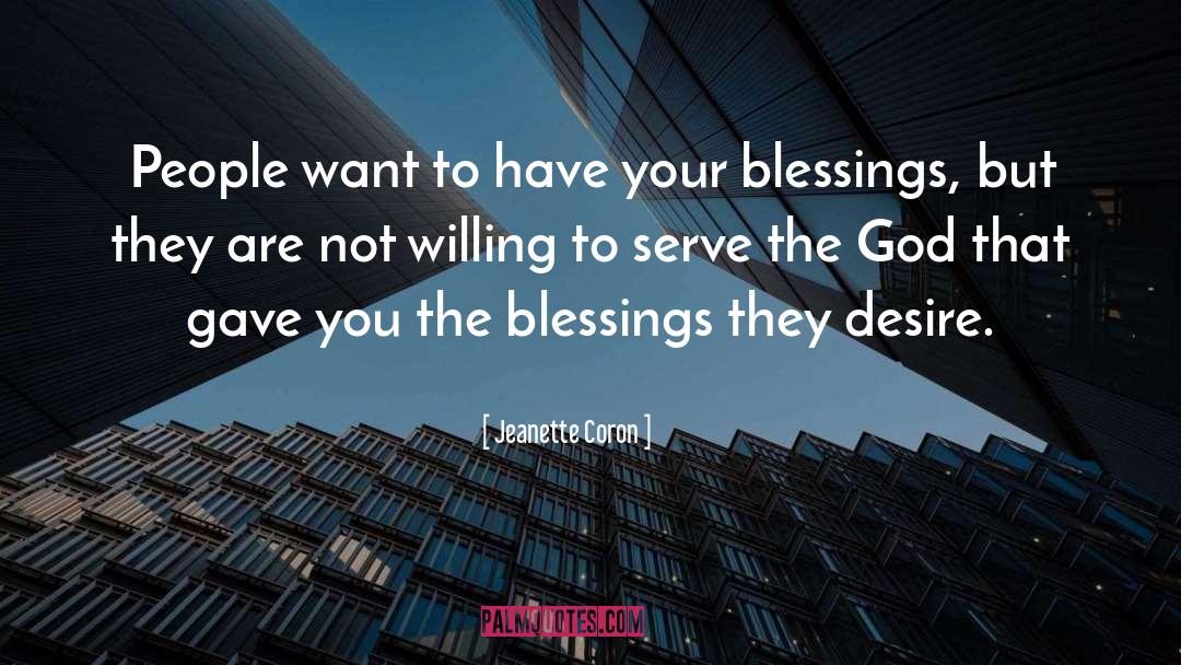 Blessed By God quotes by Jeanette Coron