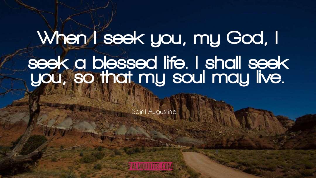 Blessed Life quotes by Saint Augustine
