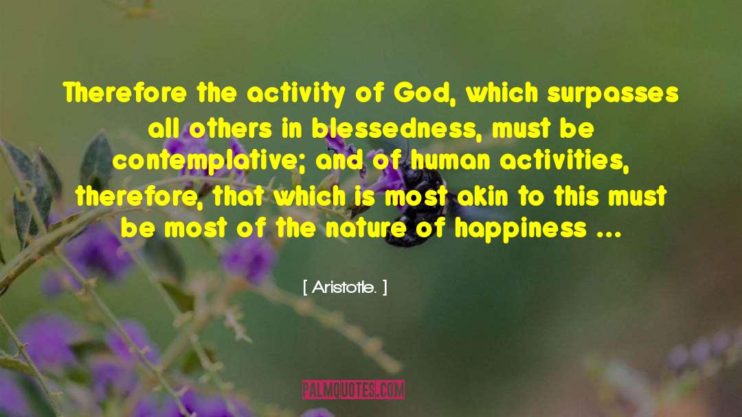 Blessedness quotes by Aristotle.