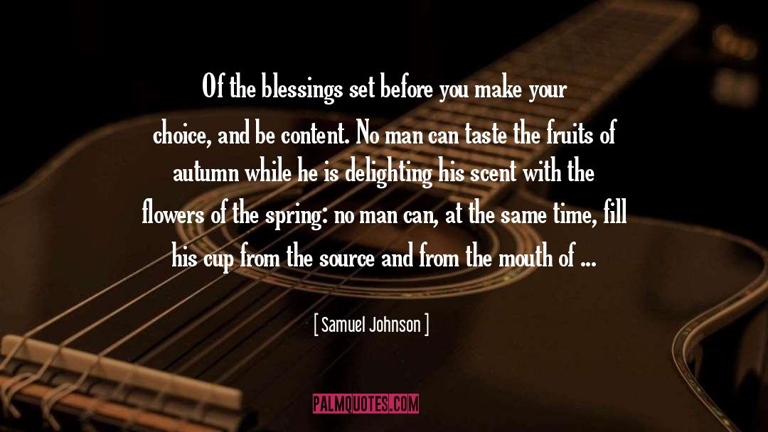 Blessing quotes by Samuel Johnson