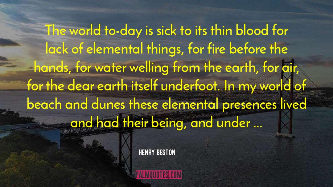 Blessings For The Sick quotes by Henry Beston